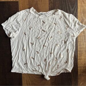 Pineapple Knot Crop Shirt